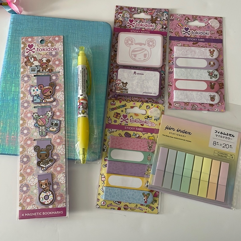 TOKIDOKI Japan Stationary Planner Agenda Office Supplies notebook post it’s BNIP